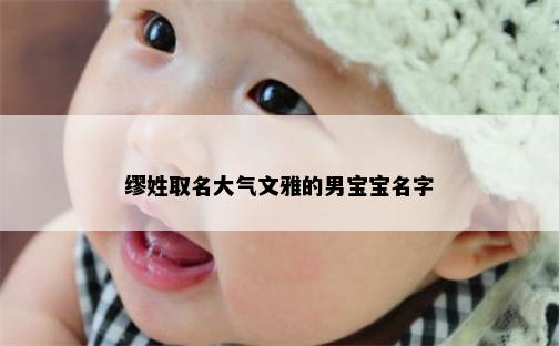 缪姓取名大气文雅的男宝宝名字